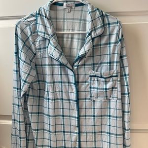 Kim rogers pajama long sleeve top size small